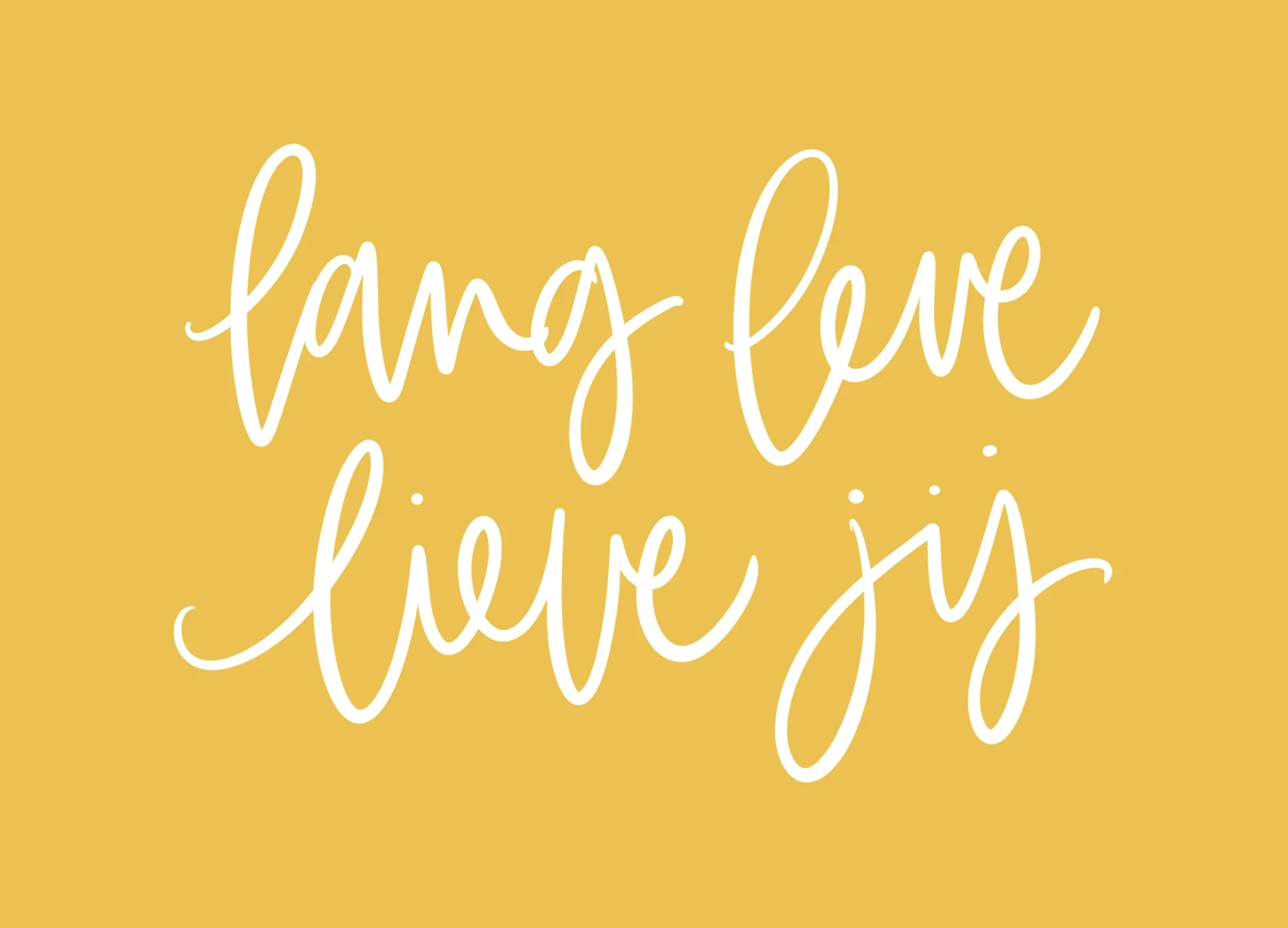 Kleur - Lang leve lieve jij - Geel